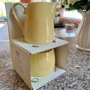 Martha Stewart Sugar Bowl and Creamer Pitcher